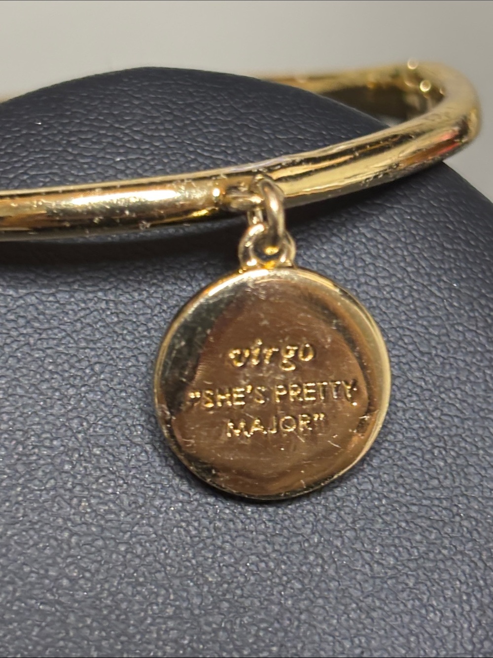 kate spade Virgo She’s Pretty Major Gold Bangle Bracelet Horoscope Charm - Picture 7 of 9